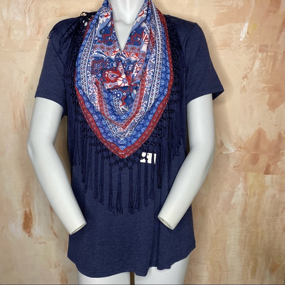 1X Style & Co Top With Scarf - Picture 1 of 6